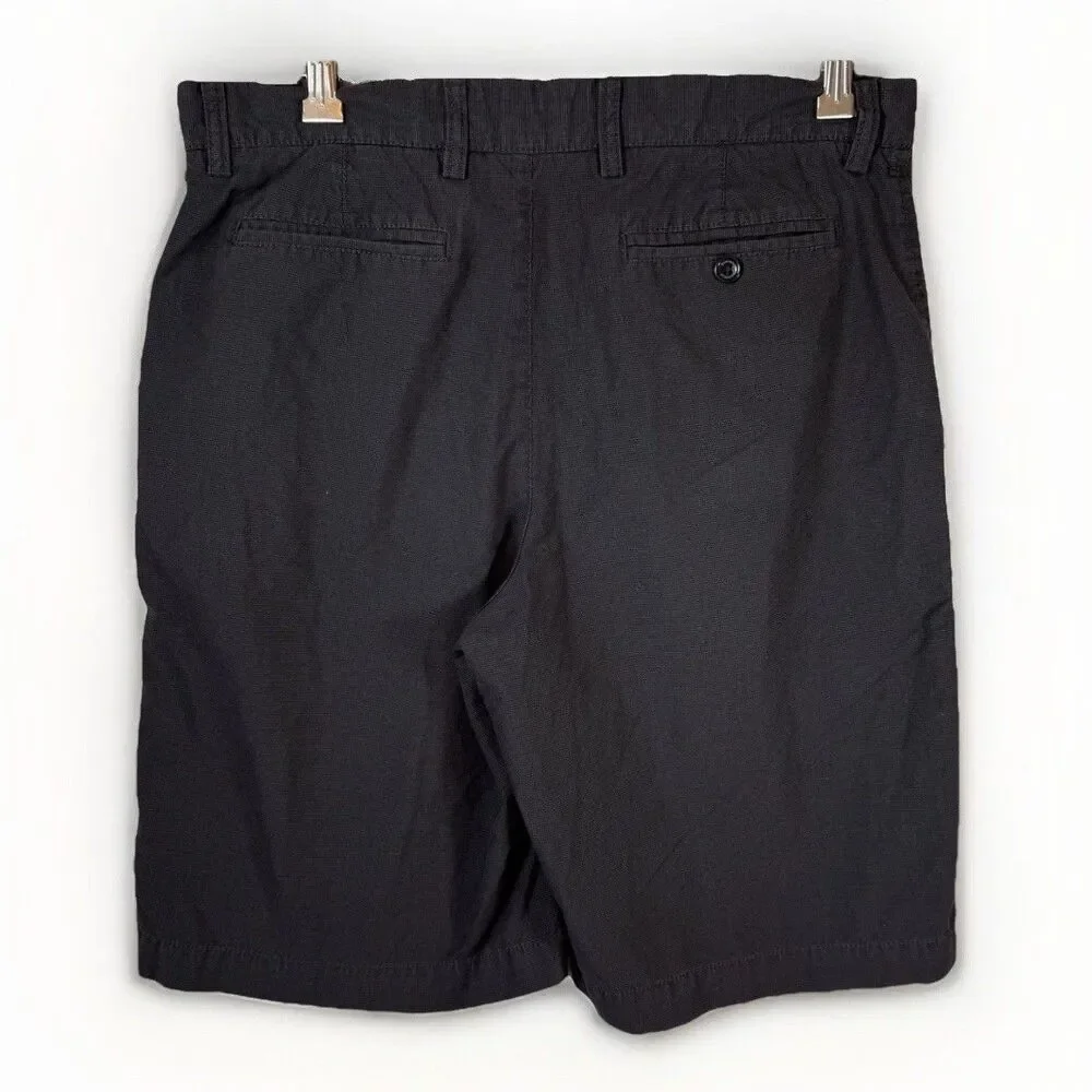 Banana Republic Shorts Mens Size 32 Chino Dark‎ Gray Lightweight 100% Cotton